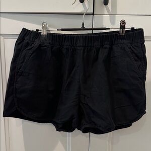Madewell Black Elastic Waist Shorts